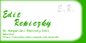 edit repiczky business card
